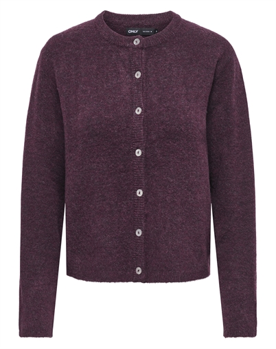 Only - ONLSimoni O-Neck Cardigan - Mauve Wine